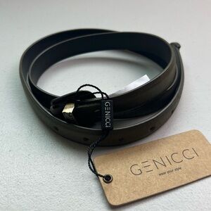 Genicci NEW Olive Green Leather Belt .75”